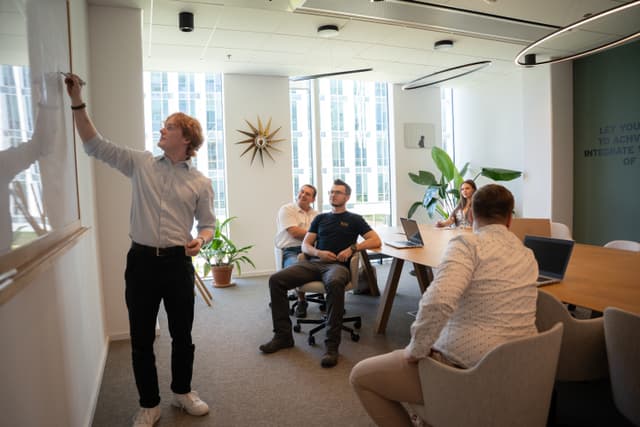 MDCS team member in office environment